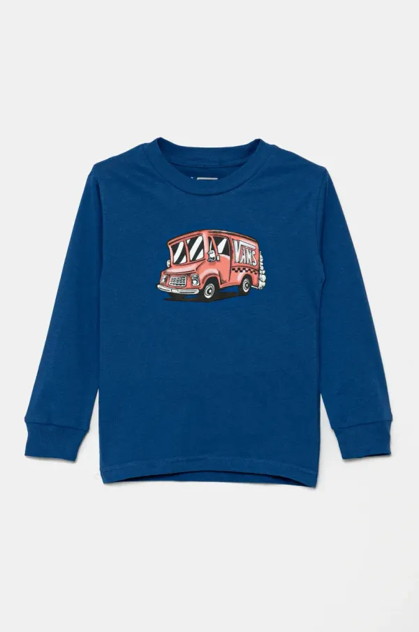 Vans Otroška bombažna majica z dolgimi rokavi Vans Free Shipping VN000MMF7WM1