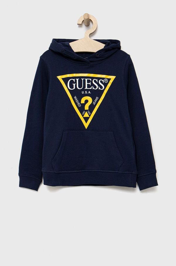 Guess Otroška bombažna mikica Guess