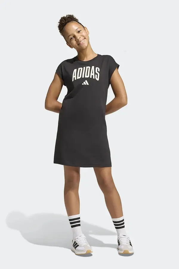 adidas Otroška bombažna obleka adidas