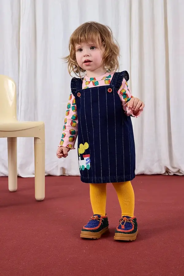 Bobo Choses Otroška bombažna obleka Bobo Choses Choo Choo