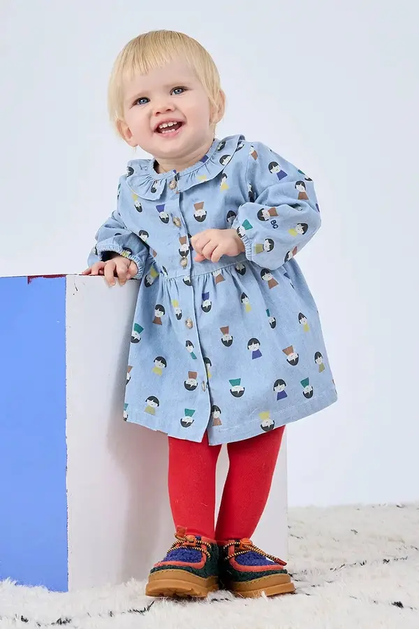 Bobo Choses Otroška bombažna obleka Bobo Choses Game Pawns