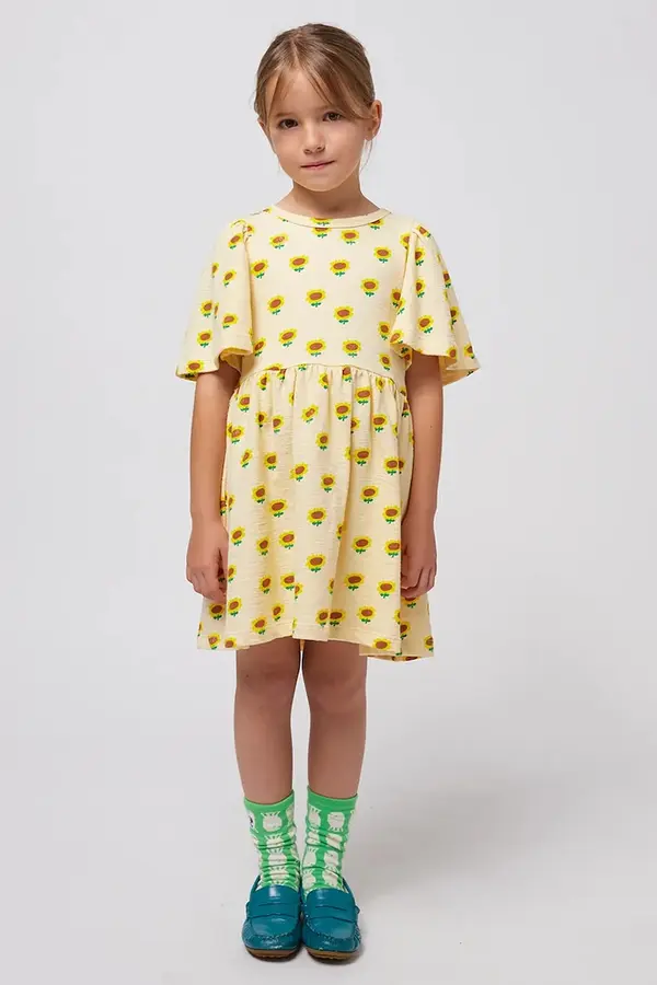 Bobo Choses Otroška bombažna obleka Bobo Choses Sunflower