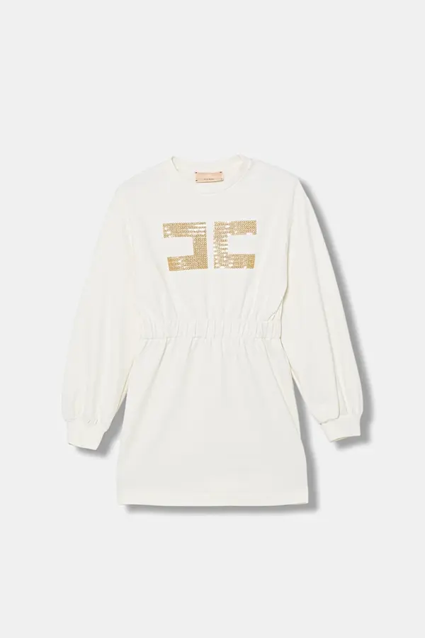 Elisabetta Franchi Otroška bombažna obleka Elisabetta Franchi
