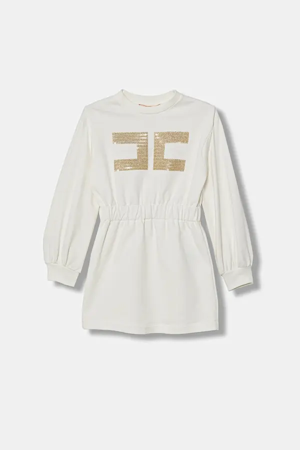 Elisabetta Franchi Otroška bombažna obleka Elisabetta Franchi