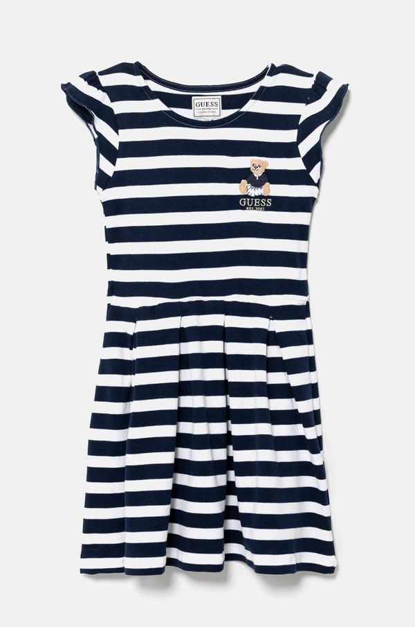 Guess Otroška bombažna obleka Guess K5RK15 K85Z4