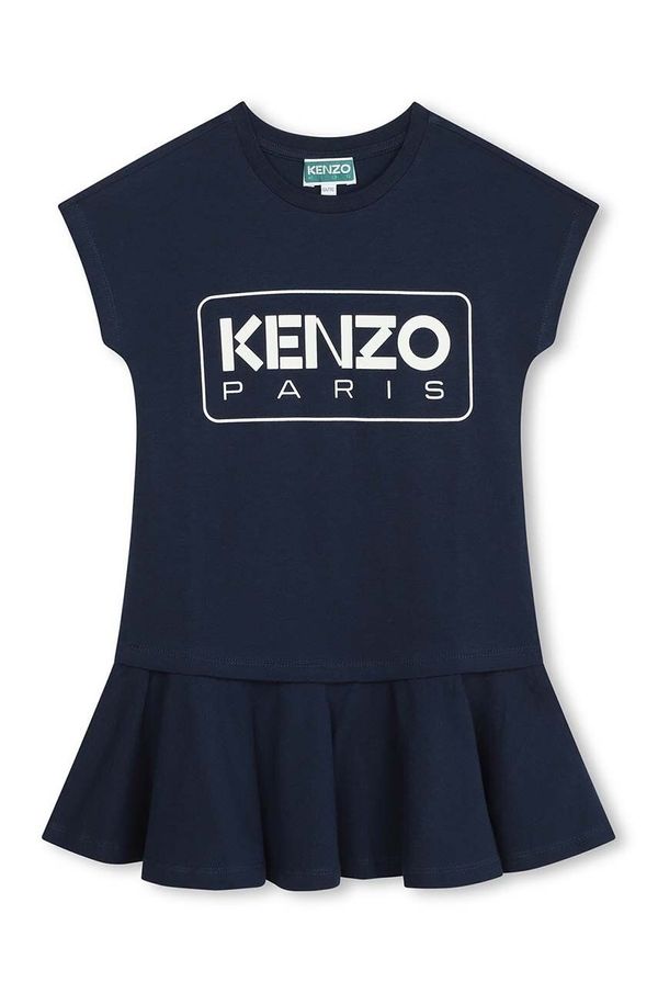 Kenzo kids Otroška bombažna obleka Kenzo Kids