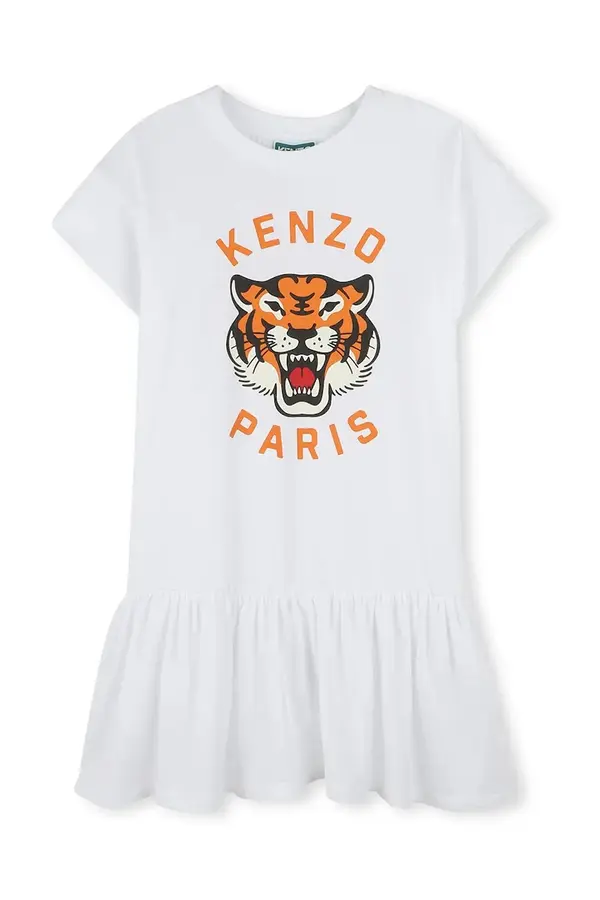 Kenzo kids Otroška bombažna obleka Kenzo Kids