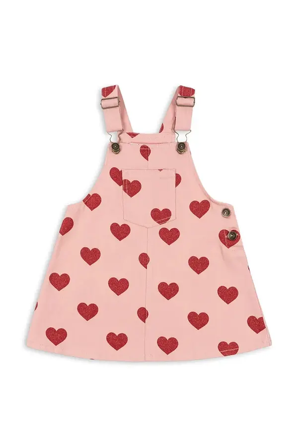 Konges Sløjd Otroška bombažna obleka Konges Sløjd MAGOT OVERALL DRESS GOTS
