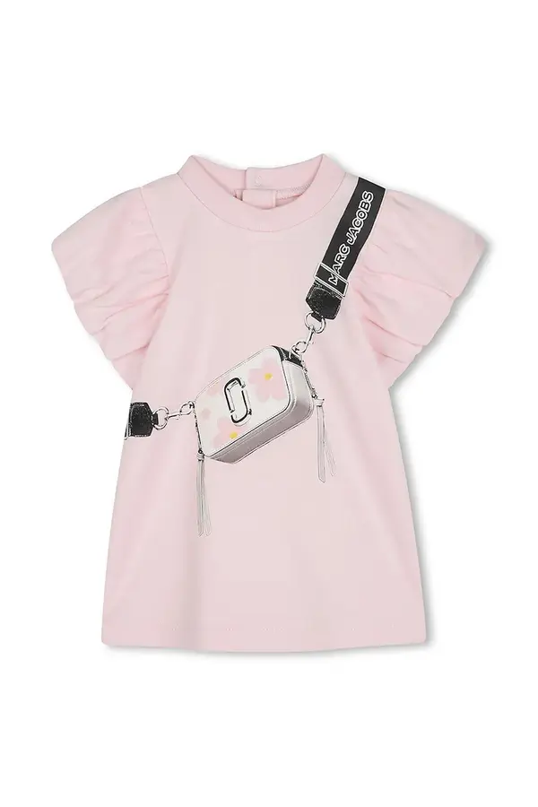 Marc Jacobs Otroška bombažna obleka Marc Jacobs