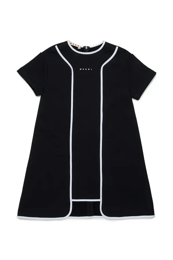 Marni Otroška bombažna obleka Marni MD315F DRESS