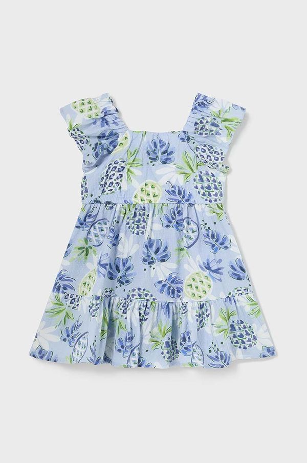 Mayoral Otroška bombažna obleka Mayoral