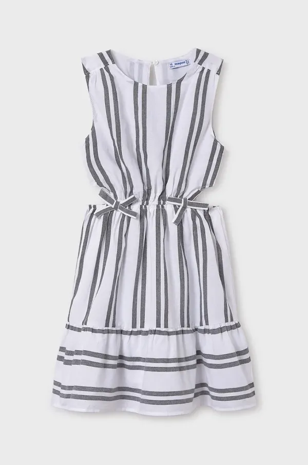 Mayoral Otroška bombažna obleka Mayoral črna barva, 6982