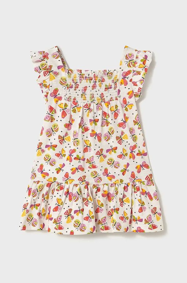 Mayoral Otroška bombažna obleka Mayoral roza barva, 1928