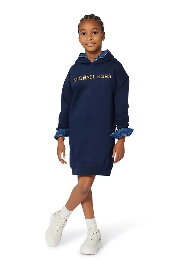 Michael Kors Otroška bombažna obleka Michael Kors