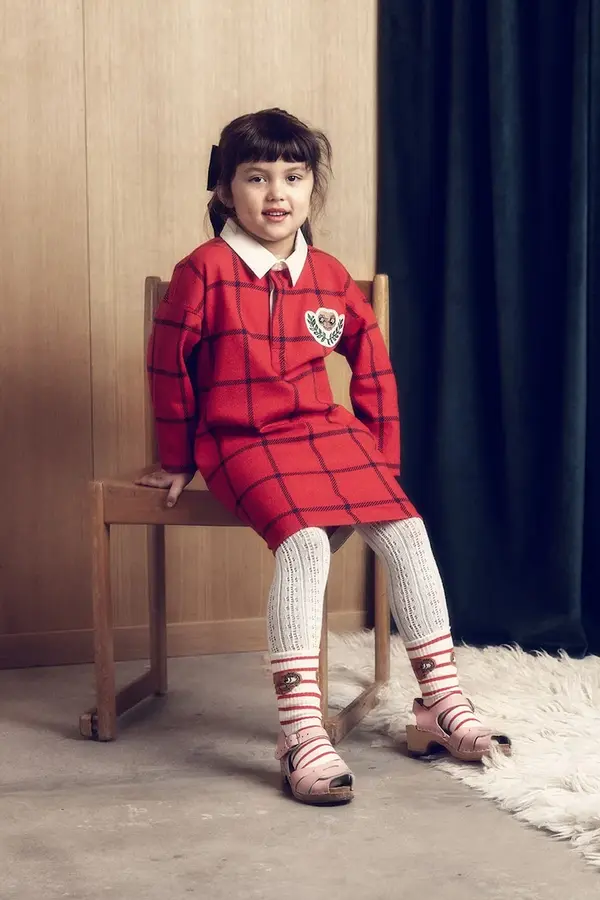 Mini Rodini Otroška bombažna obleka Mini Rodini E.T.