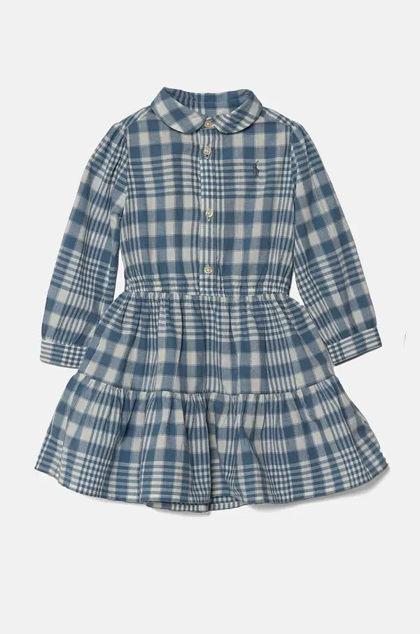Polo Ralph Lauren Otroška bombažna obleka Polo Ralph Lauren