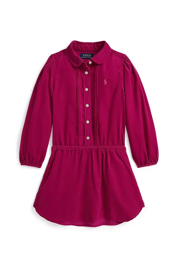 Polo Ralph Lauren Otroška bombažna obleka Polo Ralph Lauren