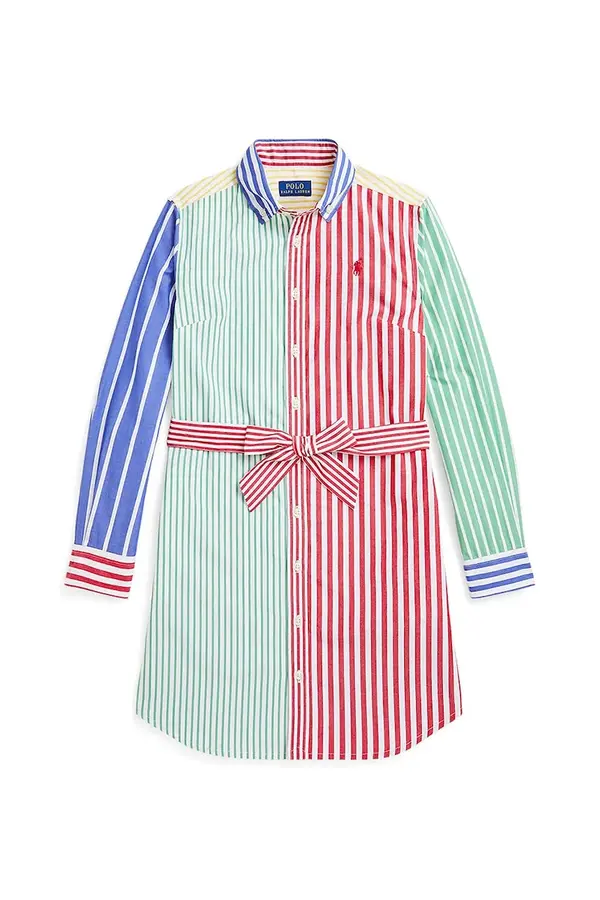 Polo Ralph Lauren Otroška bombažna obleka Polo Ralph Lauren