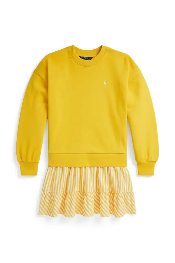 Polo Ralph Lauren Otroška bombažna obleka Polo Ralph Lauren