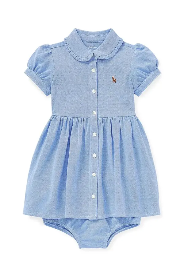 Polo Ralph Lauren Otroška bombažna obleka Polo Ralph Lauren