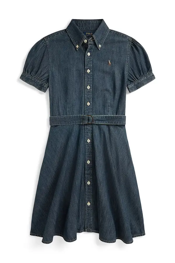 Polo Ralph Lauren Otroška bombažna obleka Polo Ralph Lauren