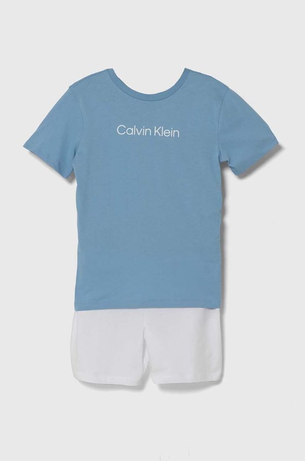 Calvin Klein Underwear Otroška bombažna pižama Calvin Klein Underwear
