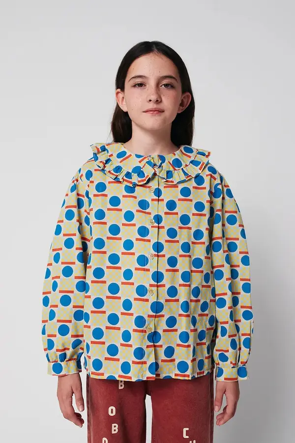 Bobo Choses Otroška bombažna srajca Bobo Choses Geometric Scacs