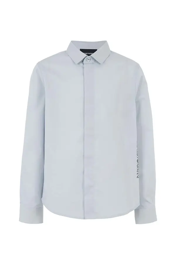 Emporio Armani Otroška bombažna srajca Emporio Armani