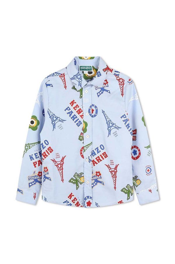 Kenzo kids Otroška bombažna srajca Kenzo Kids K60806