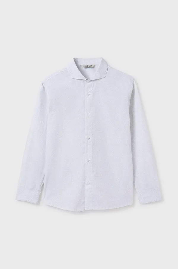 Mayoral Otroška bombažna srajca Mayoral bela barva, 6142