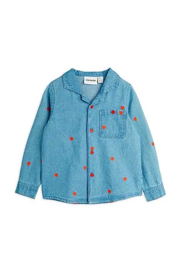 Mini Rodini Otroška bombažna srajca Mini Rodini Mini hearts