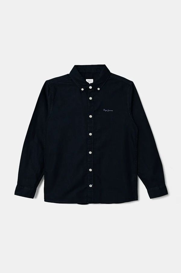 Pepe Jeans Otroška bombažna srajca Pepe Jeans NACE mornarsko modra barva, PB302646