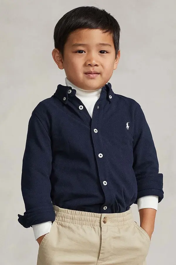 Polo Ralph Lauren Otroška bombažna srajca Polo Ralph Lauren
