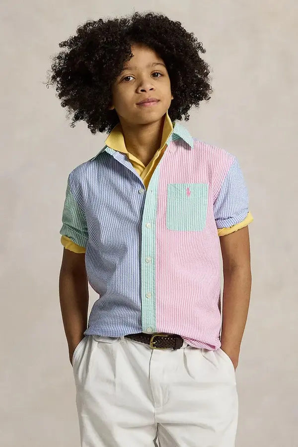 Polo Ralph Lauren Otroška bombažna srajca Polo Ralph Lauren