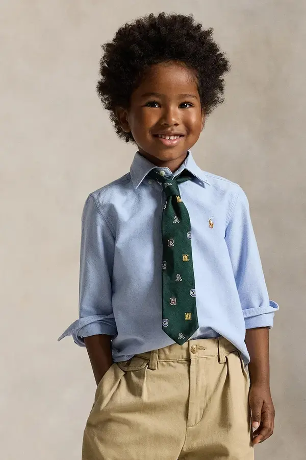 Polo Ralph Lauren Otroška bombažna srajca Polo Ralph Lauren