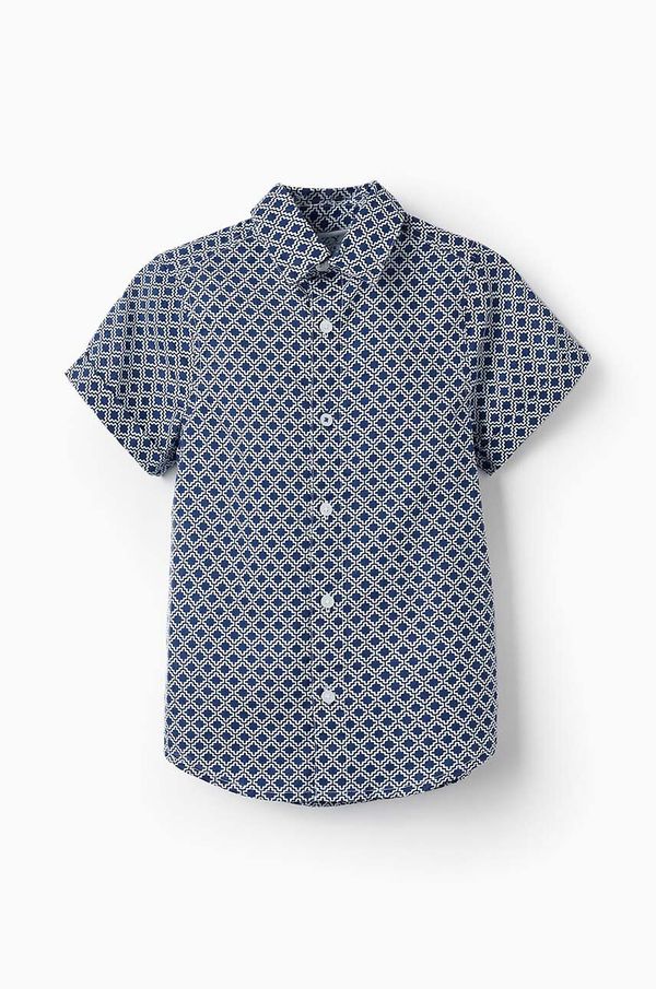 Zippy Otroška bombažna srajca zippy mornarsko modra barva