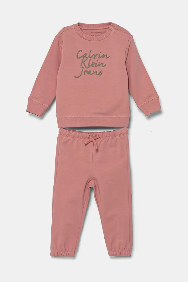 Calvin Klein Jeans Otroška bombažna trenirka Calvin Klein Jeans