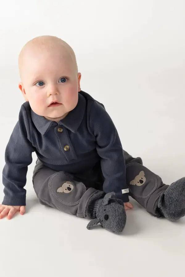 Donsje Otroška bombažna trenirka Donsje Joek Trousers Koalas