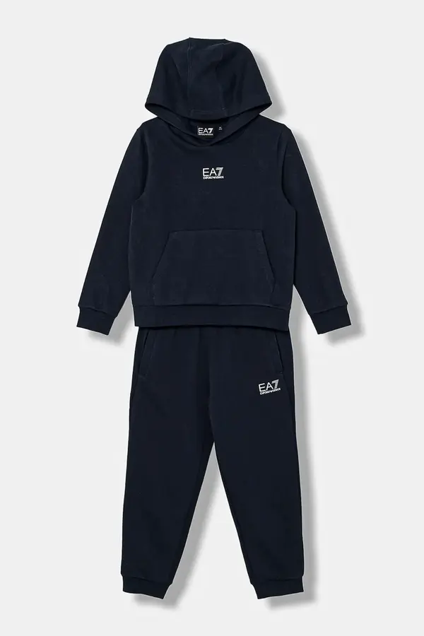 EA7 Emporio Armani Otroška bombažna trenirka EA7 Emporio Armani