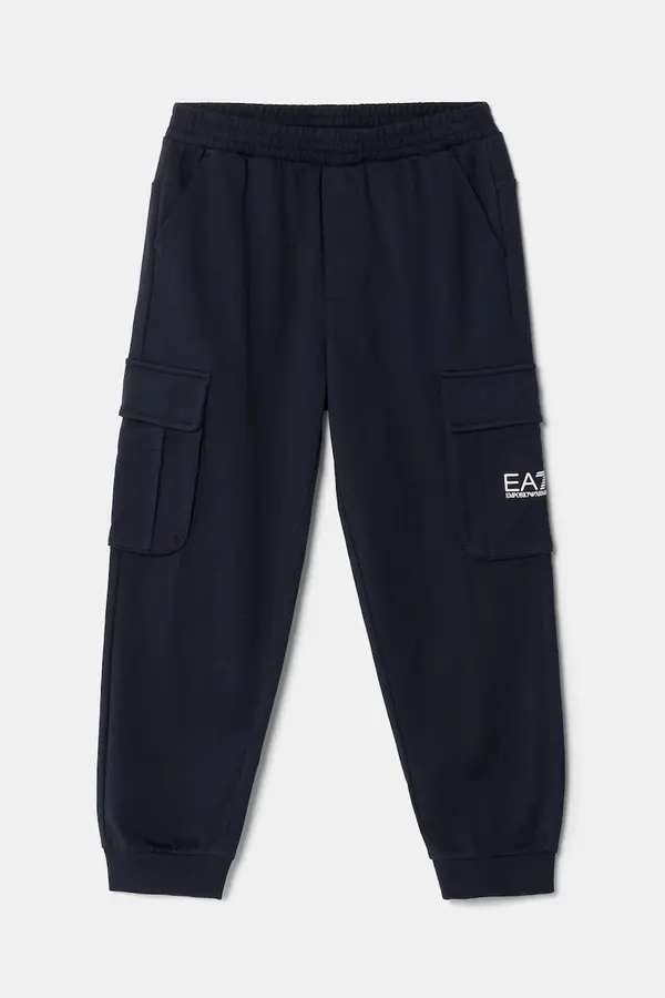 EA7 Emporio Armani Otroška bombažna trenirka EA7 Emporio Armani