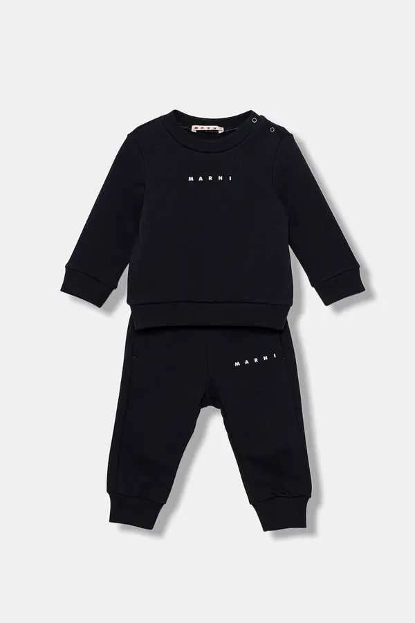 Marni Otroška bombažna trenirka Marni MS1B-SET OVERALLS 2-pack