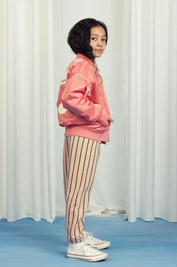 Mini Rodini Otroška bombažna trenirka Mini Rodini oranžna barva, 2523013428