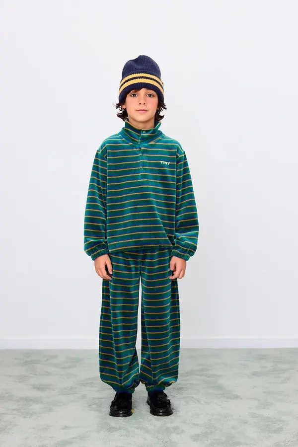 Tinycottons Otroška bombažna trenirka Tinycottons DUO STRIPES SWEATPANT