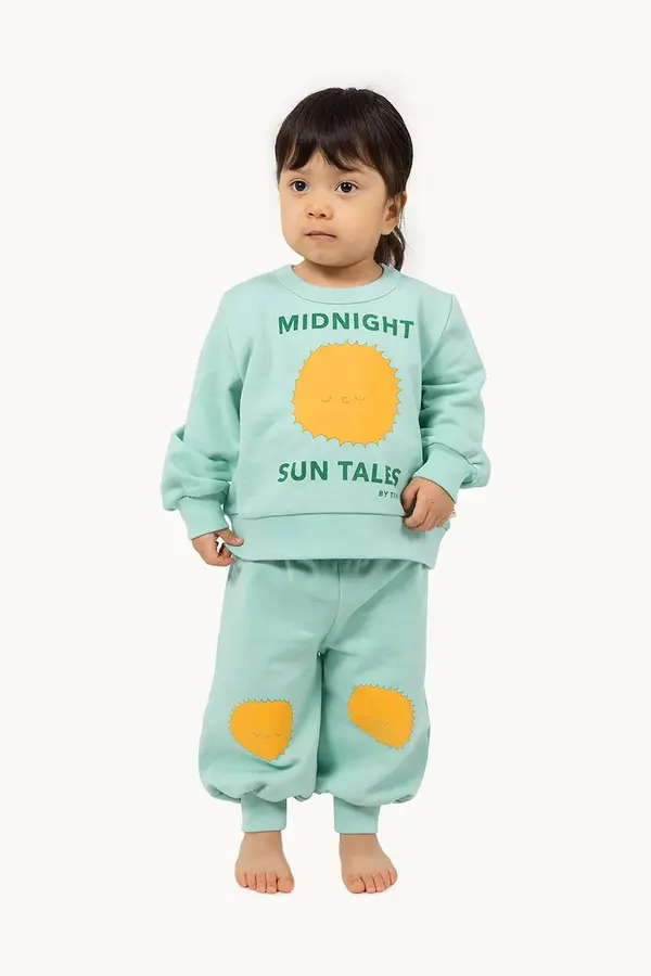 Tinycottons Otroška bombažna trenirka Tinycottons SUN TALES GRAPHIC BABY SWEATPANT
