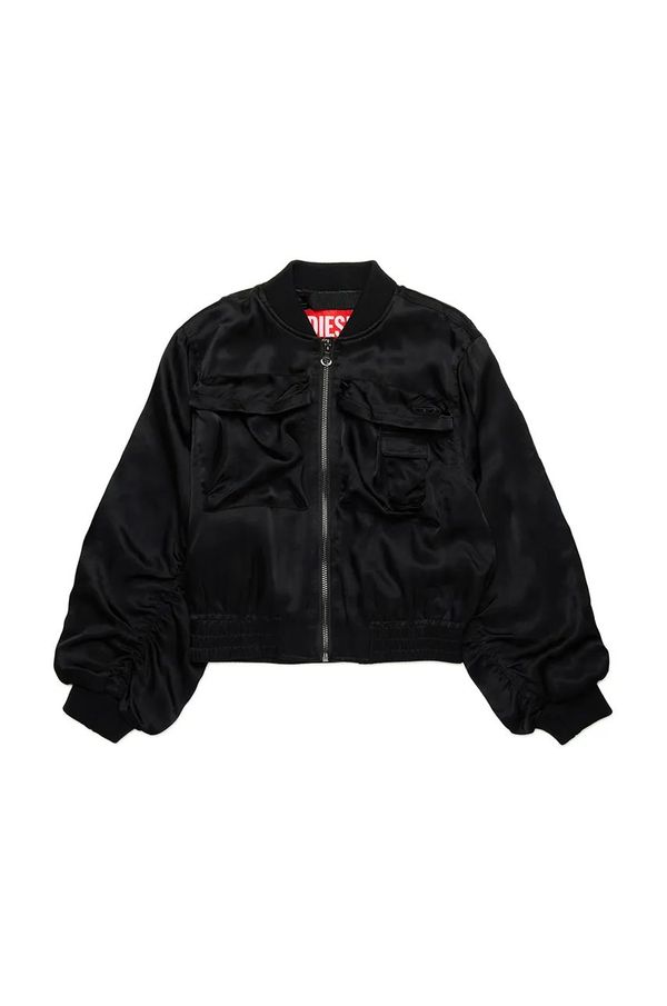 Diesel Otroška bomber jakna Diesel JGKHLOWS JACKET črna barva, J02205