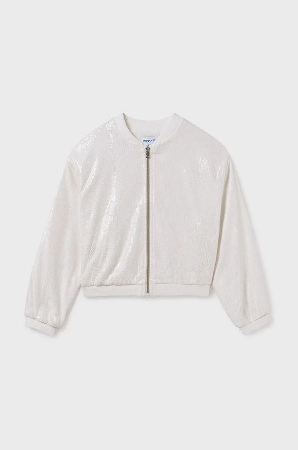 Mayoral Otroška bomber jakna Mayoral bela barva, 6403