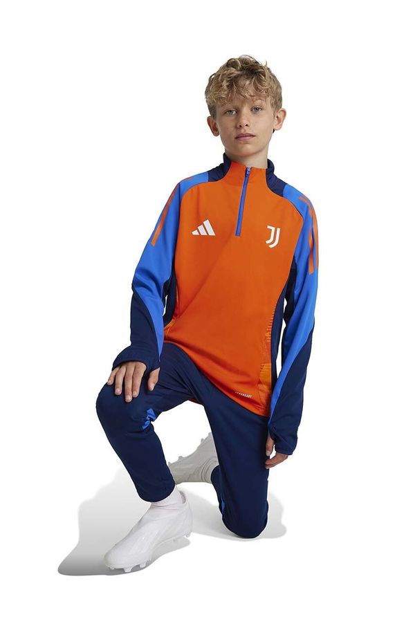 adidas Performance Otroška dolga majica adidas Performance JUVE TR TOPY oranžna barva, IS5817