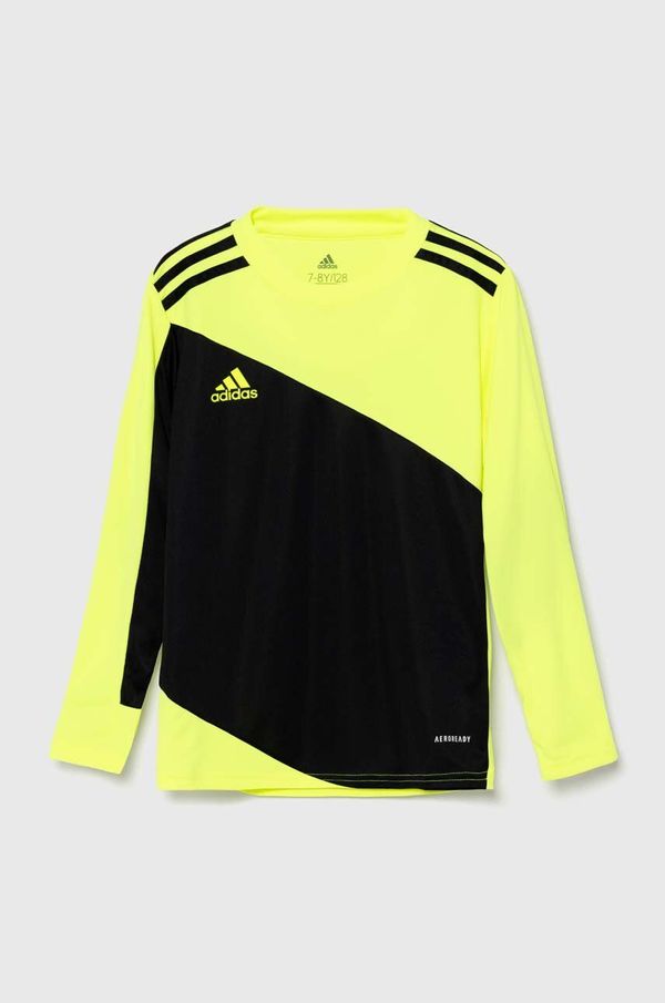 adidas Performance Otroška dolga majica adidas Performance SQUAD GK21SYY rumena barva, GN5794