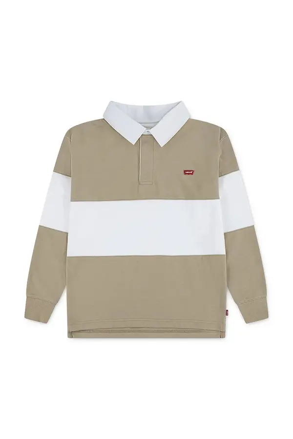 Levi's Otroška dolga majica Levi's TIMELESS RUGBY POLO