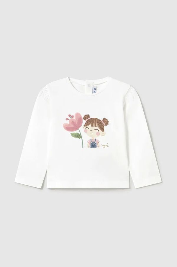 Mayoral Otroška dolga majica Mayoral roza barva, 1050